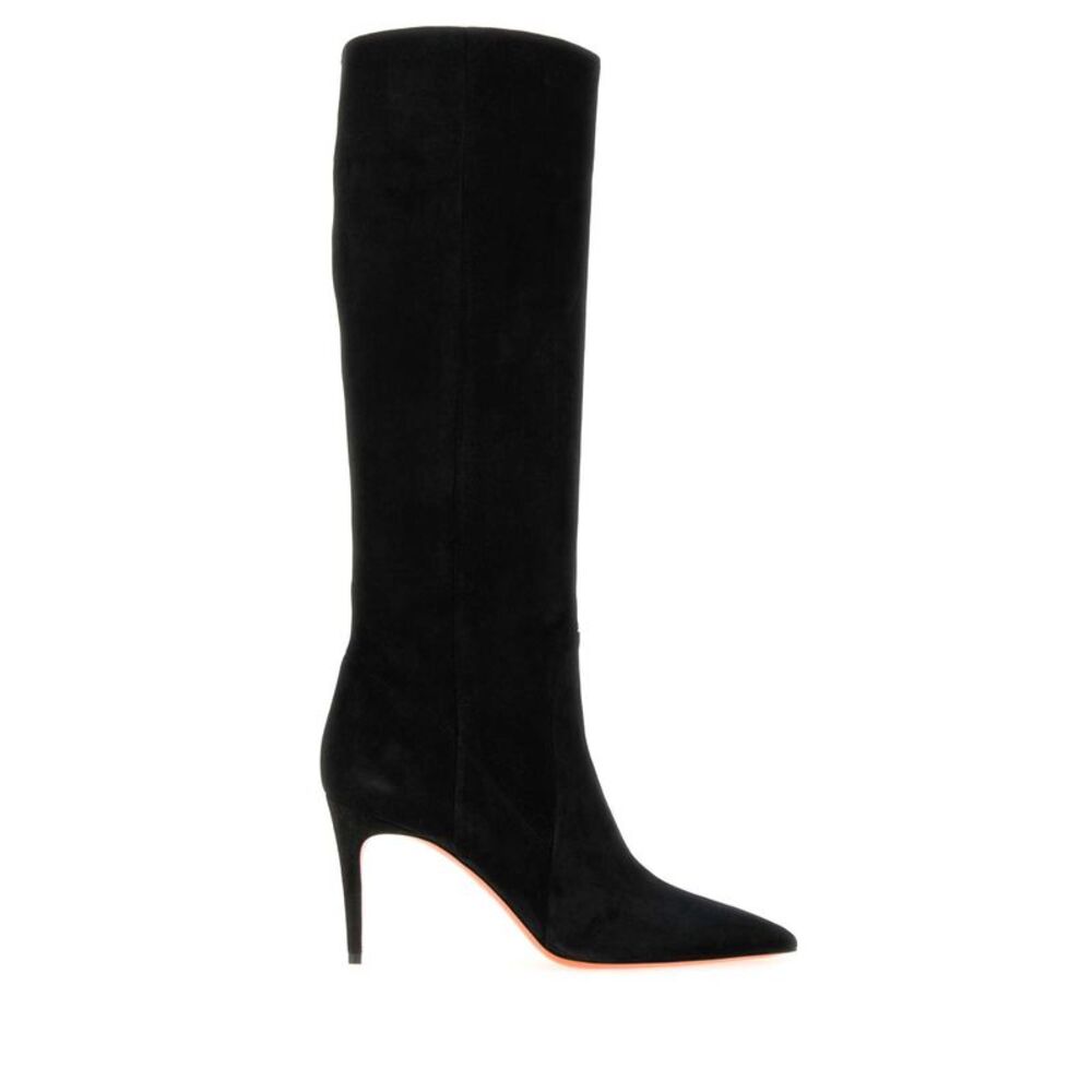 Santoni Women Black Suede Viola Boots